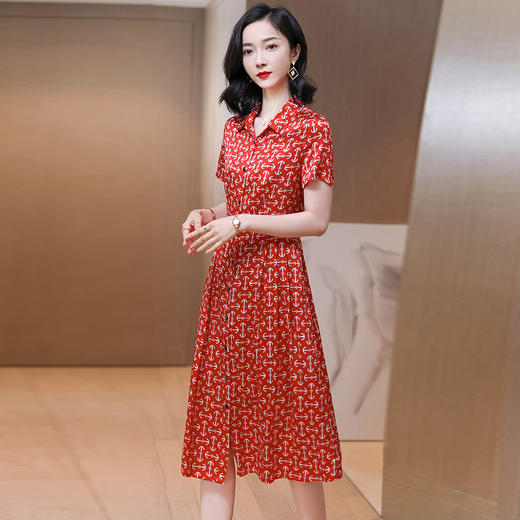 上海旗袍厂ASE-2331真丝连衣裙 商品图2