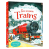 看里面系列 揭秘火车 英文原版 Usborne See Inside Trains 尤斯伯恩 大开本 纸板翻翻书 儿童科普认知绘本 英文版进口英语书籍 商品缩略图0