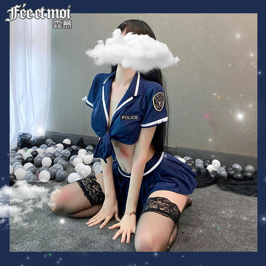 【情趣内衣】霏慕性感露腰警察扮演套装7045 商品图2