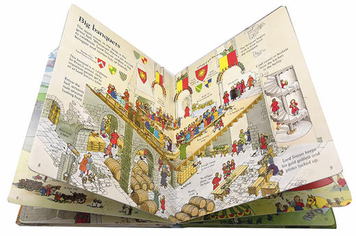 看里面系列 城堡揭秘 英文原版 Usborne See Inside Castles 纸板翻翻书 尤斯伯恩 儿童科普认知绘本 英文版进口原版英语书籍 商品图1