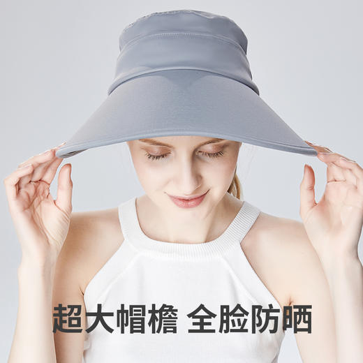 Supield素湃渔夫帽遮阳遮脸大檐太阳帽夏季户外休闲防晒盆帽子 商品图4