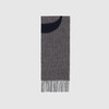 GUCCI 古驰 男士提花徽标字样羊毛混纺围巾 灰色 644403 4GA41 4368 商品缩略图0