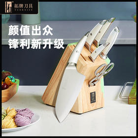 拓 海鸥菜刀套装家用厨刀组合进口不锈钢锋利切片刀厨房刀具套装