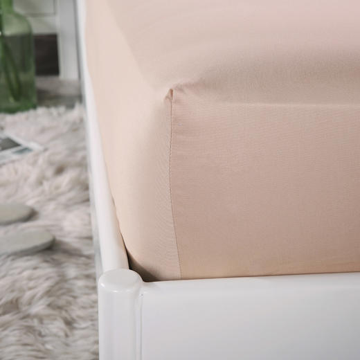 利路米40支纯棉贡缎特价款床笠浅驼色 商品图1