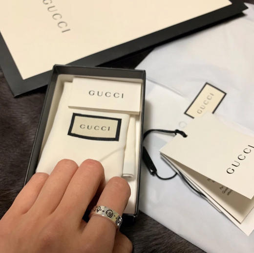Gucci.925纯银ghost戒指 商品图2
