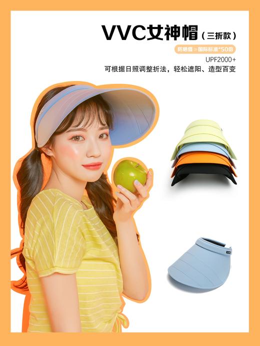 VVC防晒帽子女神三折款遮脸防紫外线遮阳
 商品图7
