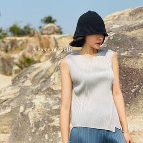 价值1000+ 三宅一生2021款褶皱气质T恤 日本进口原纱 30D 藏肉显瘦 大牌气场 文艺范 高知高管女boss 单穿/内搭皆可 配无纺布袋包装