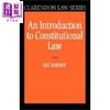 【中商原版】宪法学概论 An Introduction to Constitutional Law 英文原版 Eric Barendt 商品缩略图0