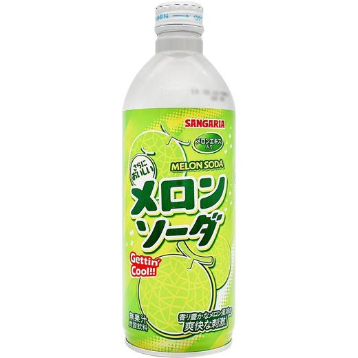 三佳丽哈密瓜味瓶装波子汽水500ml 商品图3