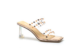 豪麟名鞋奥莱迪嘉女装PVC时尚凉拖DJYYA11WL024香槟色 原价1660元