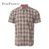 YvesFigarau伊夫·费嘉罗夏季新款商务休闲格纹舒适透气短袖衬衫912462 商品缩略图4