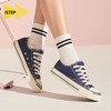 istep2023春季新品开口笑低帮帆布鞋女学生百搭韩版小白鞋板鞋潮 商品缩略图2