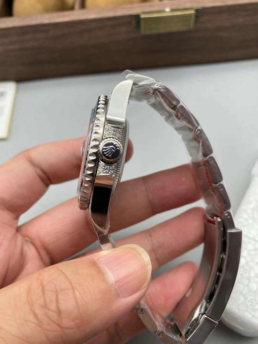 gs罗志祥同款渣男同款格林尼治手工镶钻蓝钻，劳力shi格林尼治系列经典之作 商品图6