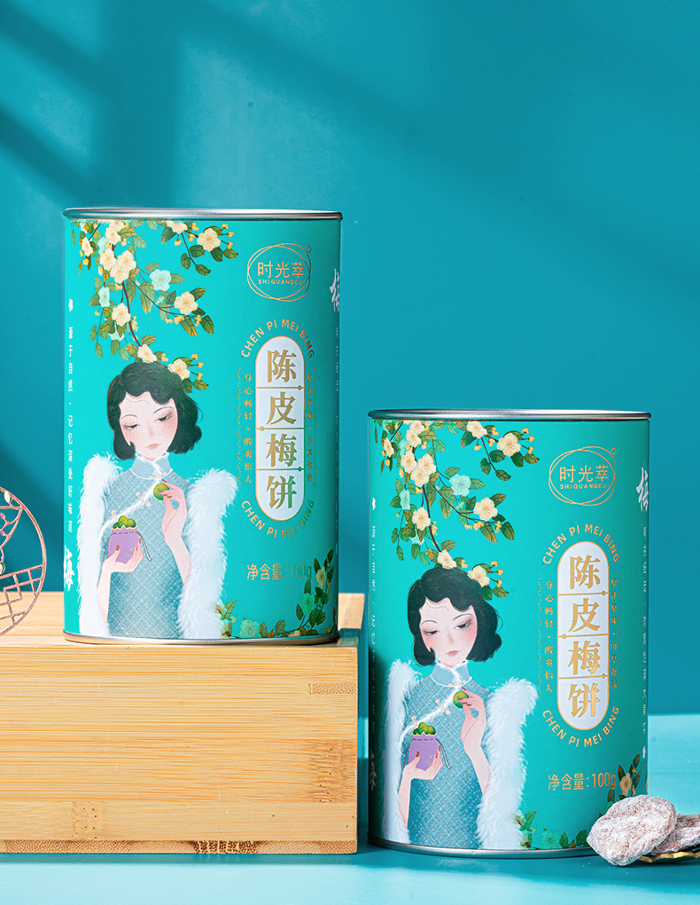 陈皮梅饼 100g/罐