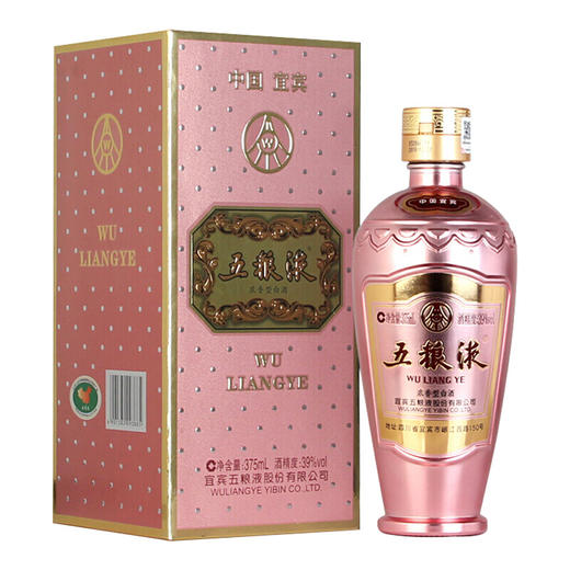 【推荐】39度 五粮液玫瑰金 玫瑰金 39度 375ml 单瓶装 商品图1
