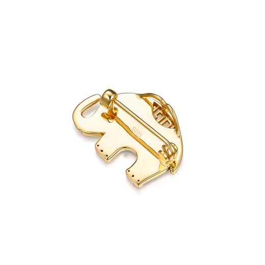 【采购专享】宫里的世界&BYJ 富贵吉象福珐琅彩 两用项链/胸针 商品图6