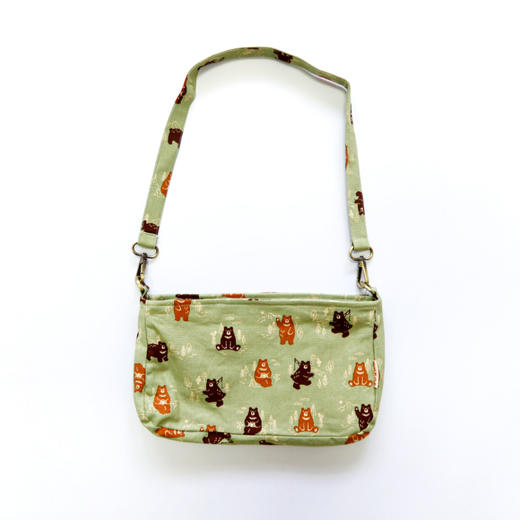 HUJI祤集Butter单肩包插画猫猫和熊熊 商品图1