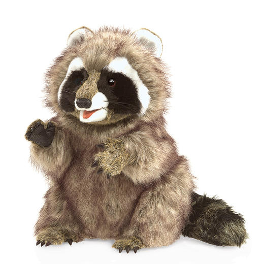 Folkmanis Puppets浣熊玩具/3075玩偶毛绒玩具礼物 商品图0