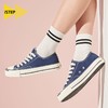 istep2023春季新品开口笑低帮帆布鞋女学生百搭韩版小白鞋板鞋潮 商品缩略图3