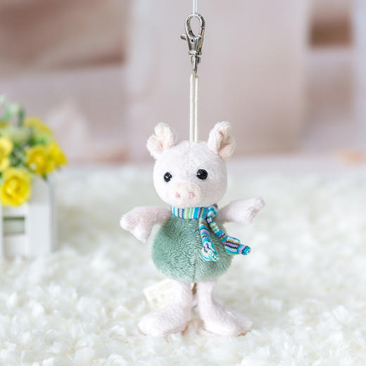 伽百利毛绒玩具/柯蒂斯挂件猪挂件/10CM/W1764B/绿色 商品图0