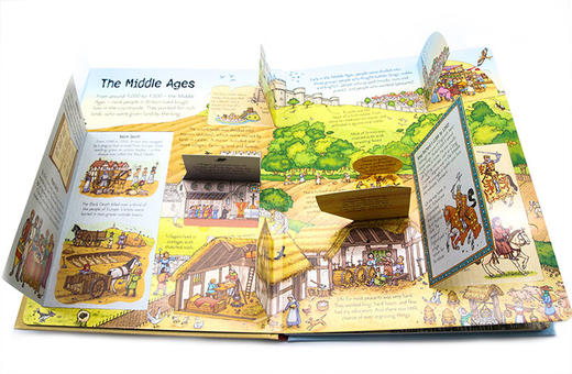 看里面系列 英国历史 英文原版 Usborne See Inside History of Britain 尤斯伯恩立体书 儿童英语科普绘本 英文版进口翻翻故事书 商品图2