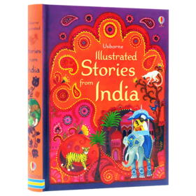 印度插画故事集 英文原版 Usborne Illustrated Stories from India 尤斯伯恩 儿童英语故事书 精装 英文版进口原版书籍