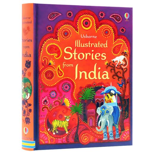 印度插画故事集 英文原版 Usborne Illustrated Stories from India 尤斯伯恩 儿童英语故事书 精装 英文版进口原版书籍 商品图0