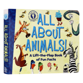 动物知识小百科 英文原版 All About Animals A Lift the Flap Book of Fun Facts 儿童英语启蒙纸板翻翻书 英文版进口原版书籍