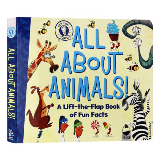 动物知识小百科 英文原版 All About Animals A Lift the Flap Book of Fun Facts 儿童英语启蒙纸板翻翻书 英文版进口原版书籍 商品图0