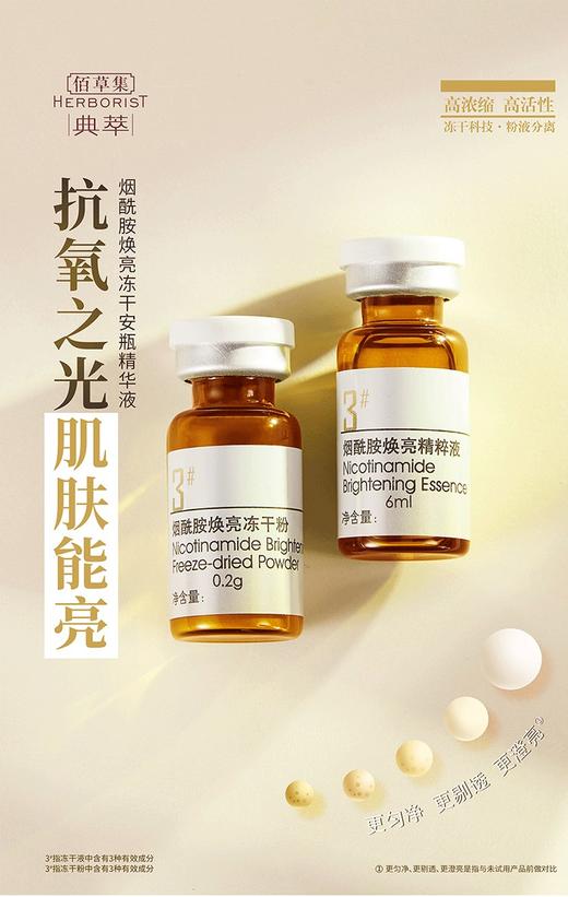 佰草集典萃烟酰胺焕亮冻干安瓶精华液4支装，7支装 商品图0