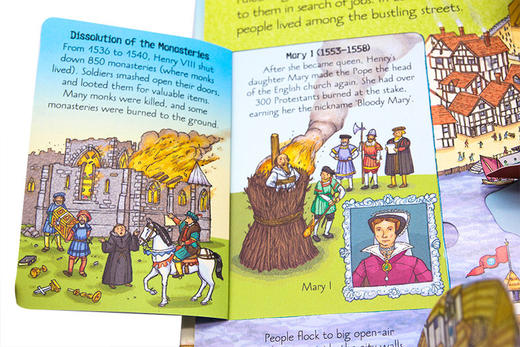 看里面系列 英国历史 英文原版 Usborne See Inside History of Britain 尤斯伯恩立体书 儿童英语科普绘本 英文版进口翻翻故事书 商品图1