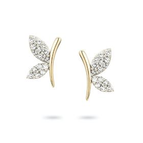 北京仓｜Adina Reyter-Garden Party Pavé-蝴蝶 钻石 耳钉［美国设计师］
