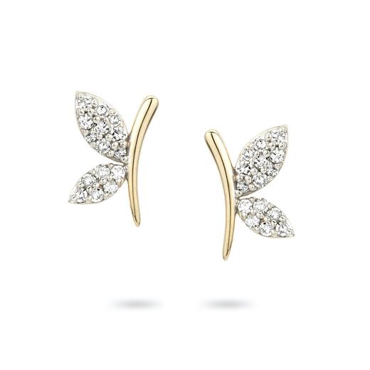 北京仓｜Adina Reyter-Garden Party Pavé-蝴蝶 钻石 耳钉［美国设计师］ 商品图0