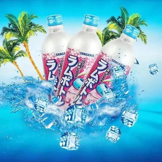 三佳丽葡萄味瓶装波子汽水500ml 商品图0