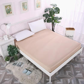 利路米40支纯棉贡缎特价款床笠浅驼色