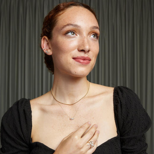 北京仓｜Adina Reyter-Pavé-钻石 耳廓夹（单只 无需耳洞）［美国设计师］ 商品图3