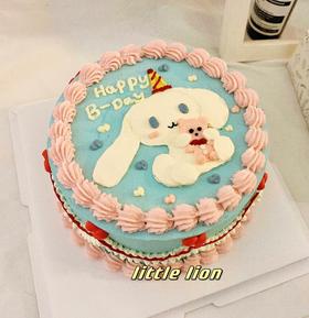 狮子家-可爱兔子手绘 生日蛋糕 纪念日蛋糕 聚会 仪式感必备