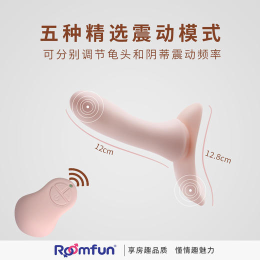 美国Roomfun房趣穿戴式女同拉拉裤LES仿真带内部震动穿戴裤 商品图3