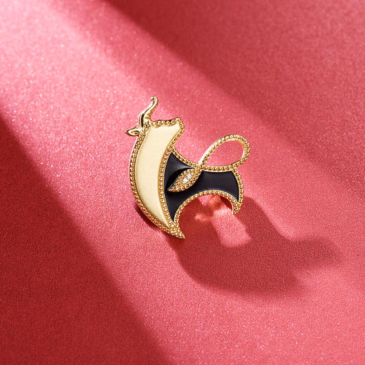 【采购专享】宫里的世界&BYJ 金牛报福珐琅彩 两用项链/胸针 商品图7