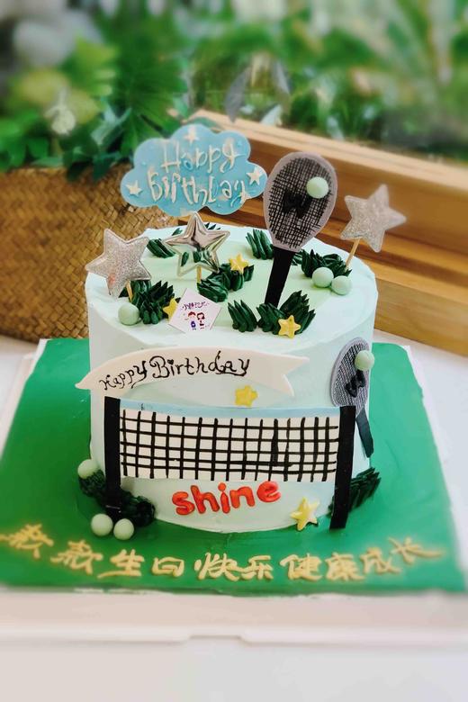 翻糖网球奶油蛋糕 下单前请仔细阅读商品详情 商品图0