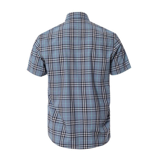 YvesFigarau伊夫·费嘉罗夏季新款商务休闲格纹舒适透气短袖衬衫912463 商品图5