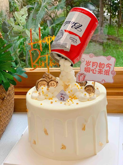 百威啤酒奶油蛋糕 下单前请仔细阅读商品详情 商品图1