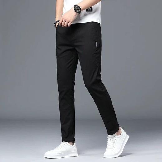 【服饰鞋包】JEANS夏季超薄款男士休闲宽松韩版潮流直筒冰丝运动长裤 商品图2