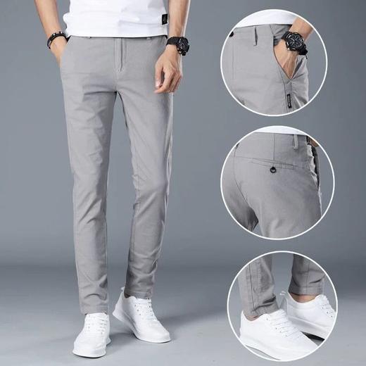 【服饰鞋包】JEANS夏季超薄款男士休闲宽松韩版潮流直筒冰丝运动长裤 商品图0