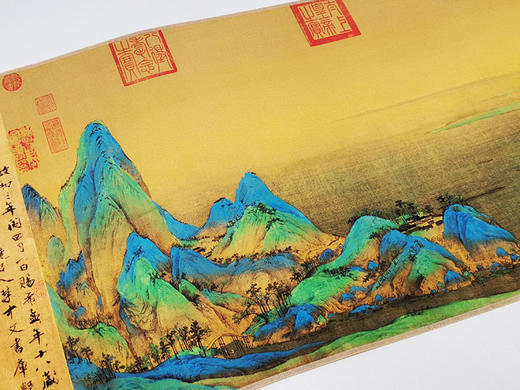 【预定】《千里江山图》高清丝绢材质7米长卷版 包邮！ 商品图6