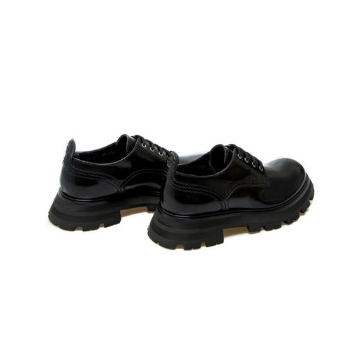 ALEXANDER MCQUEEN 麦昆  女士 小皮鞋 黑色 657568 WHZ80 1000 商品图3