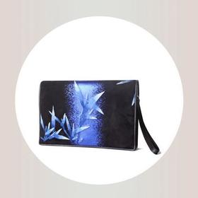 熙上CICICHEUNG 篁·蓝色刺绣手包（中国丝绸博物馆收藏款，限量10个）