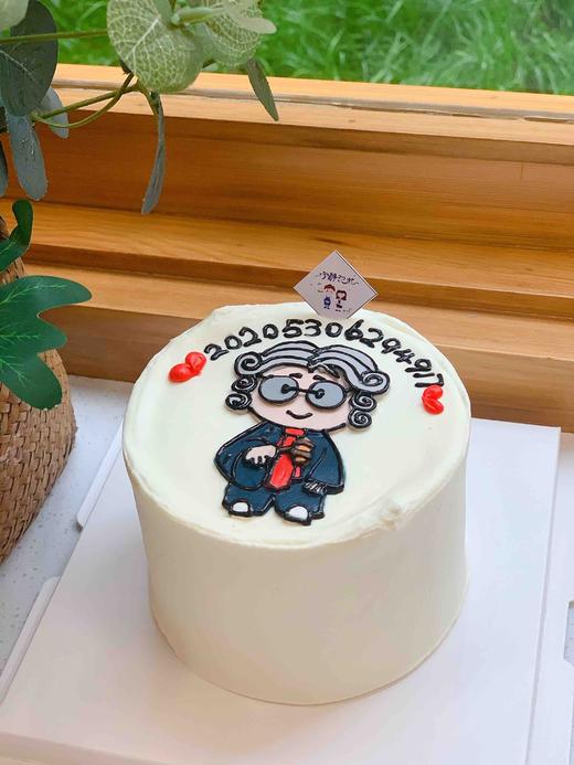 手绘法官律师奶油蛋糕 下单前请仔细阅读商品详情 商品图1