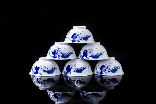 60头釉中彩和为贵餐具 商品图1