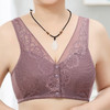YY-176新款蕾丝前扣内衣 女士软棉背心式文胸大码无钢圈内衣女 商品缩略图6